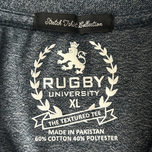 Men’s Rugby University short sleeve slate T-shirt Size XL NWT - Picture 3 of 10